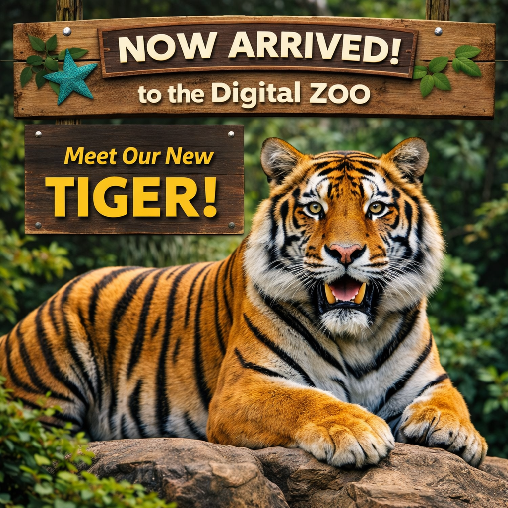 One of our newest animals the Tiger!